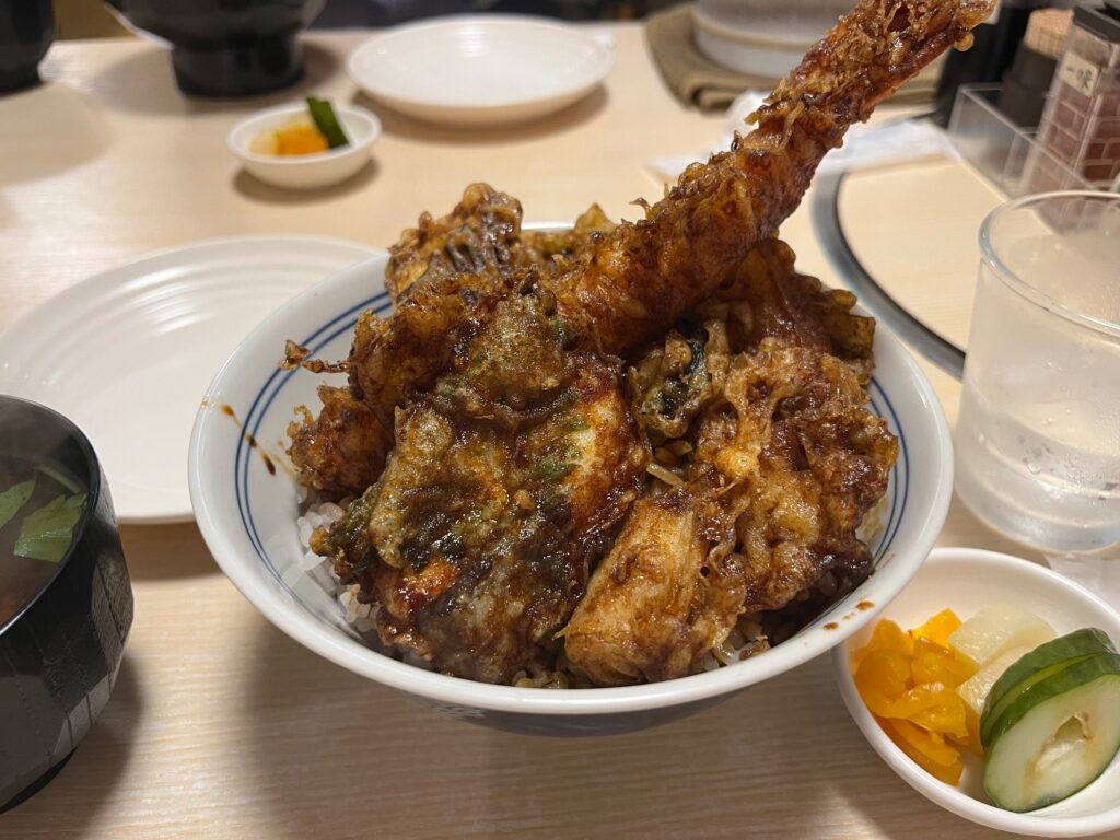 北新地「天富」の贅沢天丼